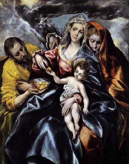 El Greco The Holy Family with St Mary Magdalen Germany oil painting art
